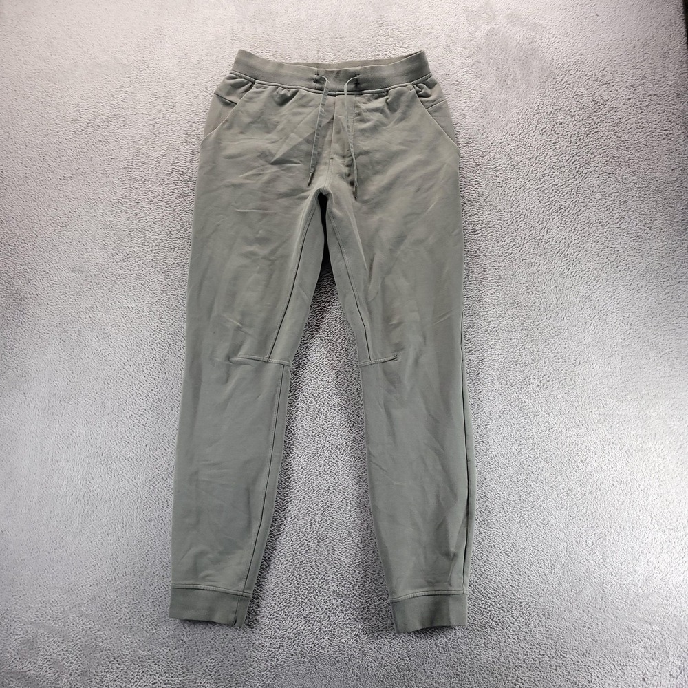 Lululemon Pants Mens M Green City Sweat Joggers Slim Activewear Pockets Solid
